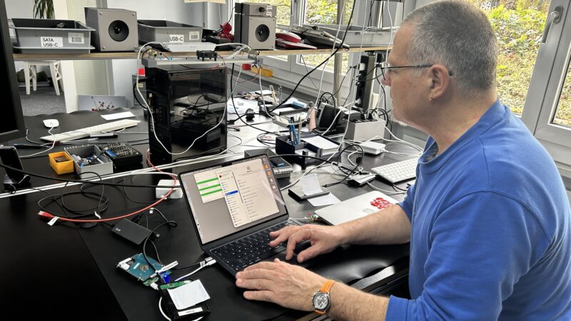 In unserer Mac-Reparatur-Werkstatt.