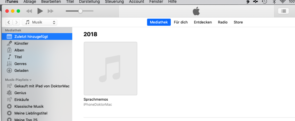 das veraltete iTunes