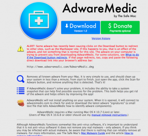 Webseite von adwaremedic